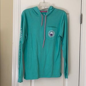 Long sleeve tee with hoodies